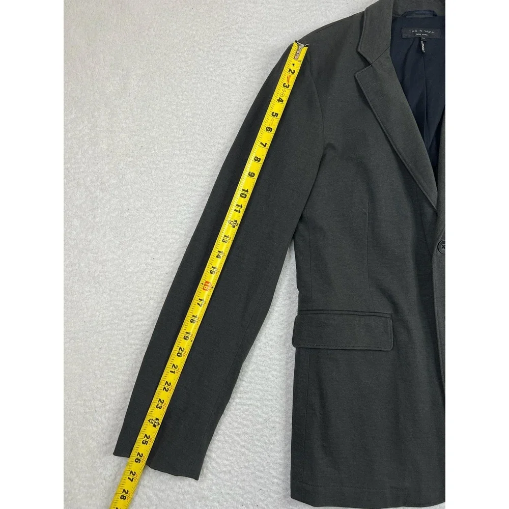 rag & bone Blazer Mens 38 Gray Two Button‎ Sport Coat Double Vent Made USA Lined